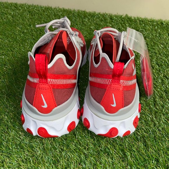OHIO STATE BUCKEYES Nike React Element 55 Running Shoes Mens 10.5 Red CK4798-600 main image 8